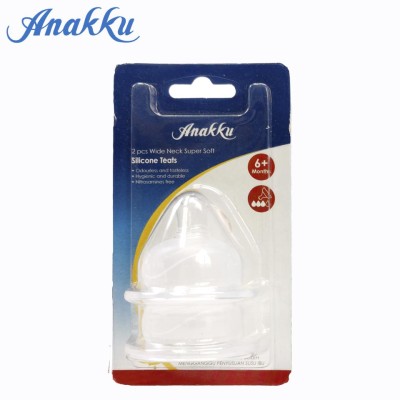 ANAKKU 2PCS SUPERSOFT WIDE NECK TEATS - M