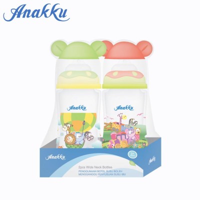 ANAKKU WIDENECK PP FEEDING BOTTLE  12Oz X 2