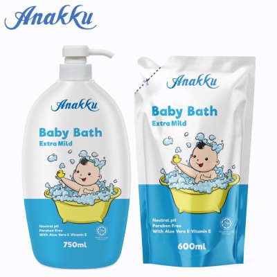 ANAKKU BABY BATH 750ml + 600ml REFILL (175-052)