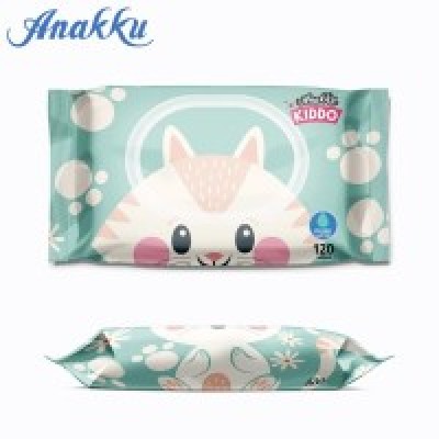 ANAKKU CHARACTER WIPES WITH CAP (CAT)