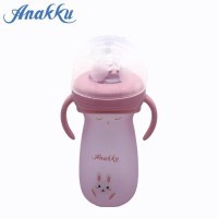 ANAKKU GLASS PP FEEDING BOTTLE - 8OZ (PINK)