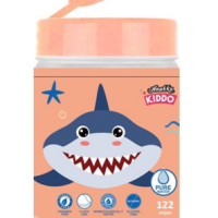 AK KIDDO CHAR WIPES CANISTER 122 - SHARK