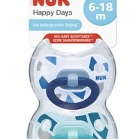 SOOTHER HAPPYDAYS S1, W COVER, 2PC BOX